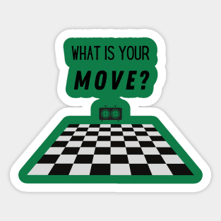 Chess Move Quote Sticker